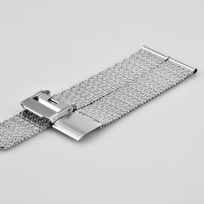 ws080 14mm 70 100mm silver stainless steel watch strap supplier