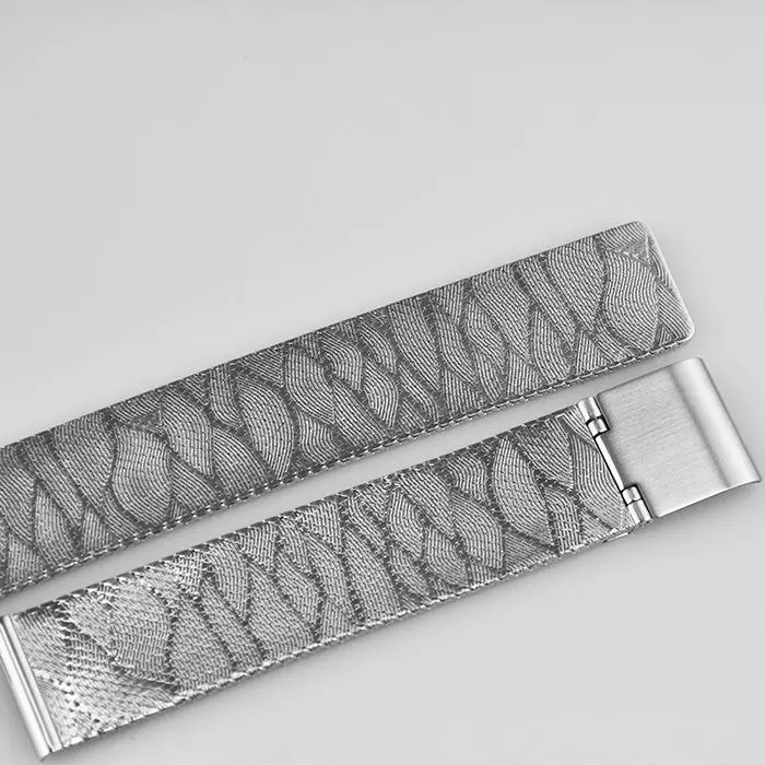WS085 16MM 68*108MM Silver Hook Clasp Watch Strap
