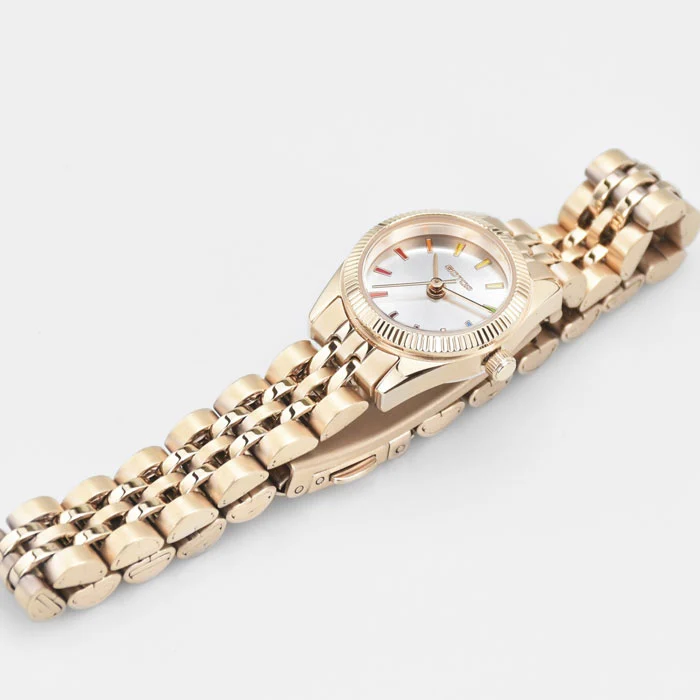 Chic and Colorful Women's Watch Petite Design with Vibrant Array of Index Colors
