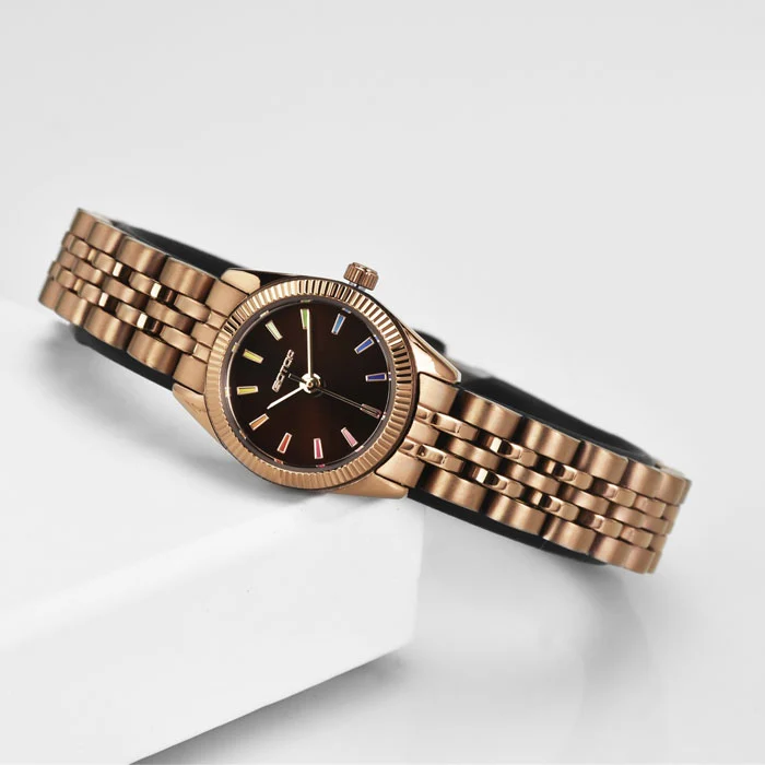 Chic and Colorful Women's Watch Petite Design with Vibrant Array of Index Colors