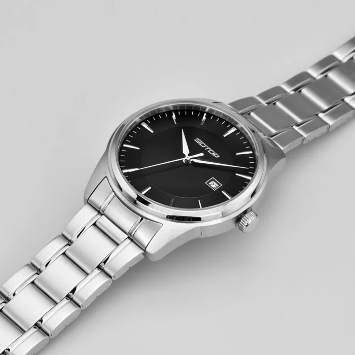 Classic Luxury Wristwatch Water Proof Customise Logo Automatic Watch Calendar Display