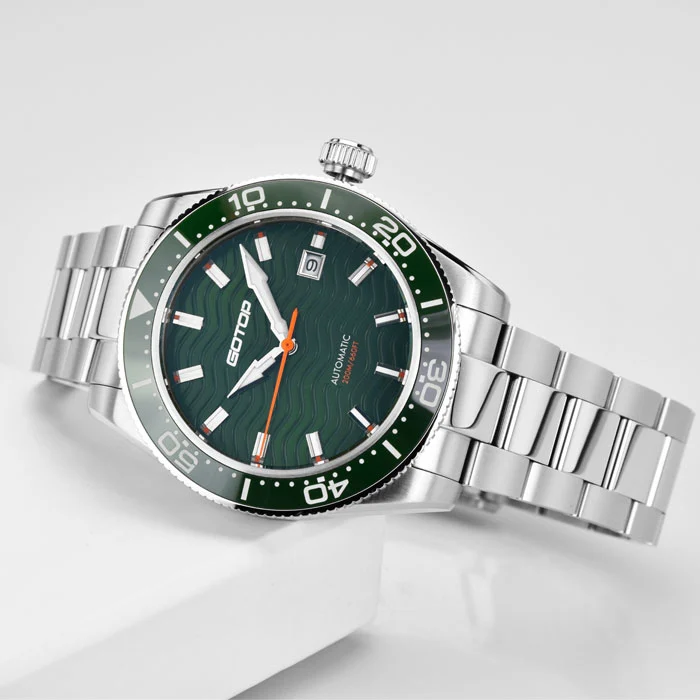 Classic Luxury Wristwatch Water Proof Men Customise Logo Automatic Watch Calendar Display