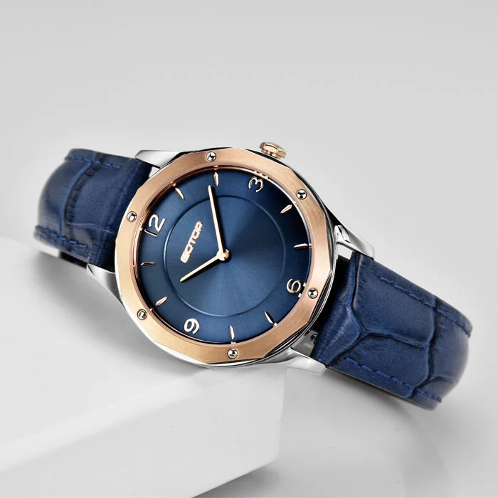 Lady Watch 30.5mm Custom Quartz Women Leather Strap Watches