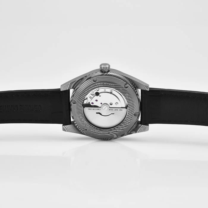 Automatic Watches Custom Damascus Steel Mechanical Dive Watch 200 meters For Men