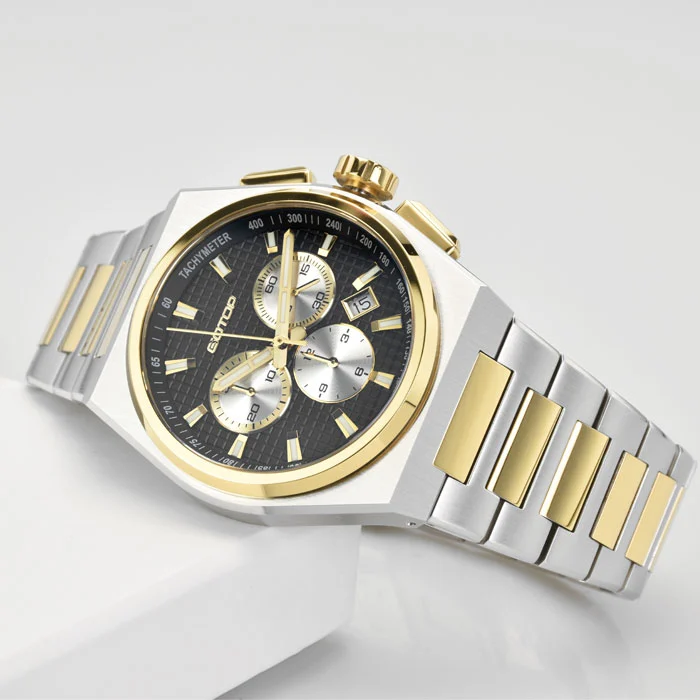 Brushed Custom Watches High Quality Luminous Polished Chamfer Watch for Men