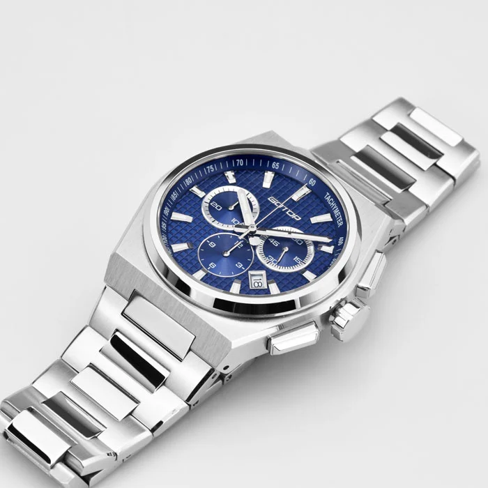Brushed Custom Watches High Quality Luminous Polished Chamfer Watch for Men