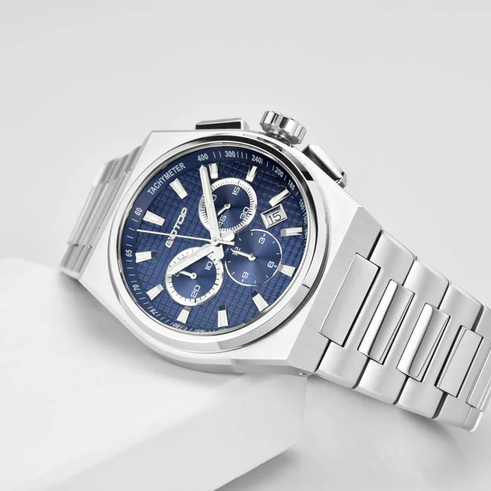 Brushed Custom Watches High Quality Luminous Polished Chamfer Watch for Men