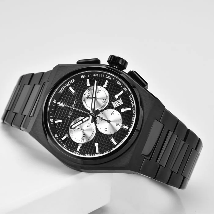 Brushed Custom Watches High Quality Luminous Polished Chamfer Watch for Men