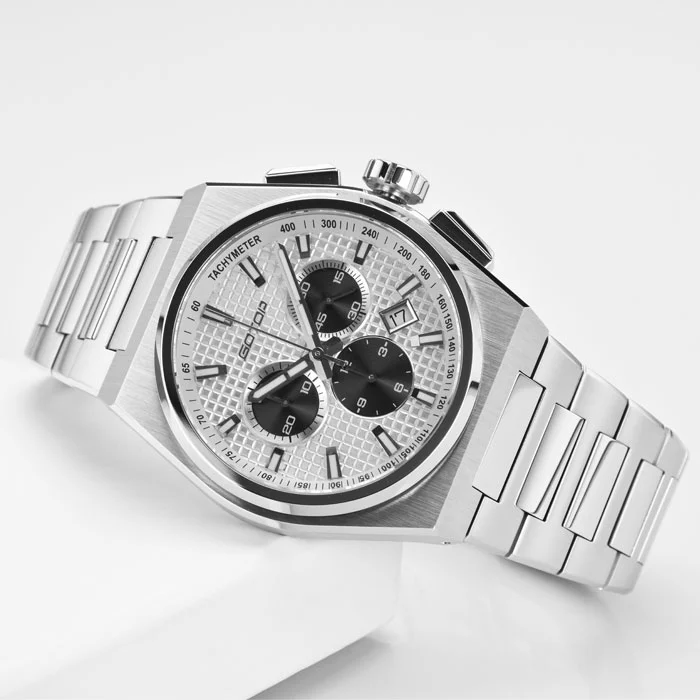 Brushed Custom Watches High Quality Luminous Polished Chamfer Watch for Men