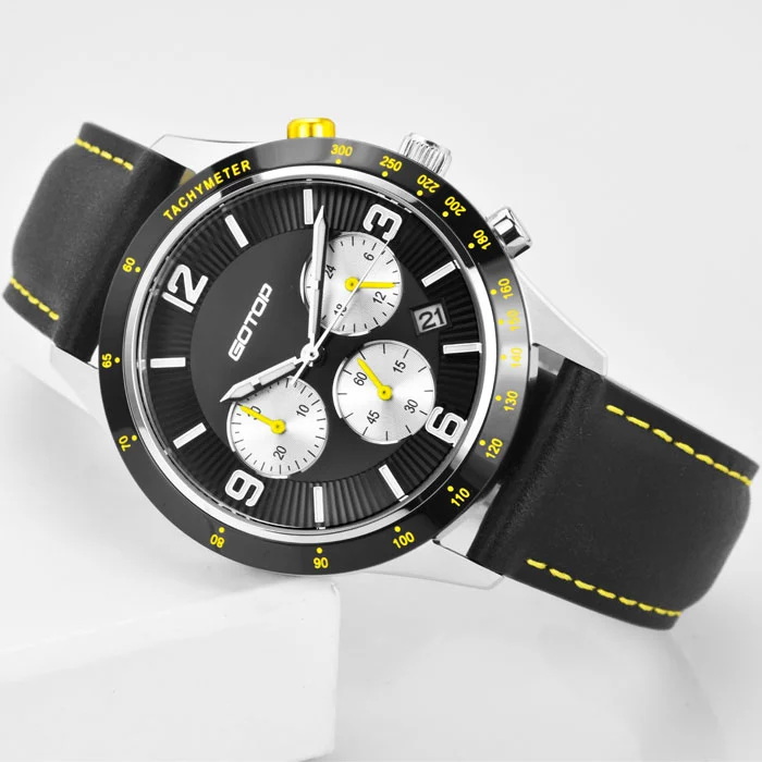 Custom Men Quartz Chronograph Stainless Steel