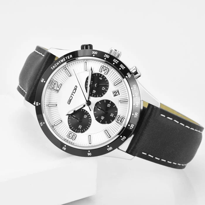 Custom Men Quartz Chronograph Stainless Steel