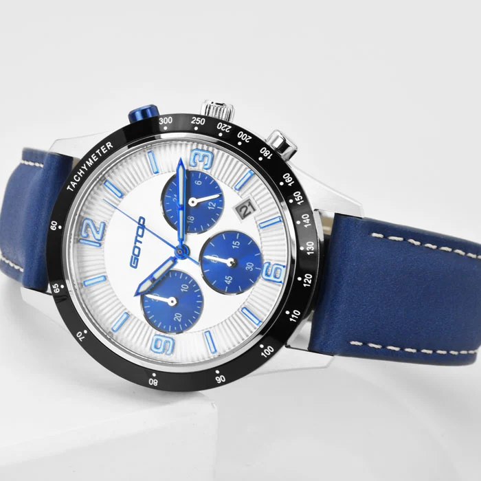 Custom Men Quartz Chronograph Stainless Steel