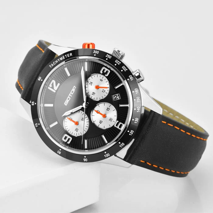 Custom Men Quartz Chronograph Stainless Steel