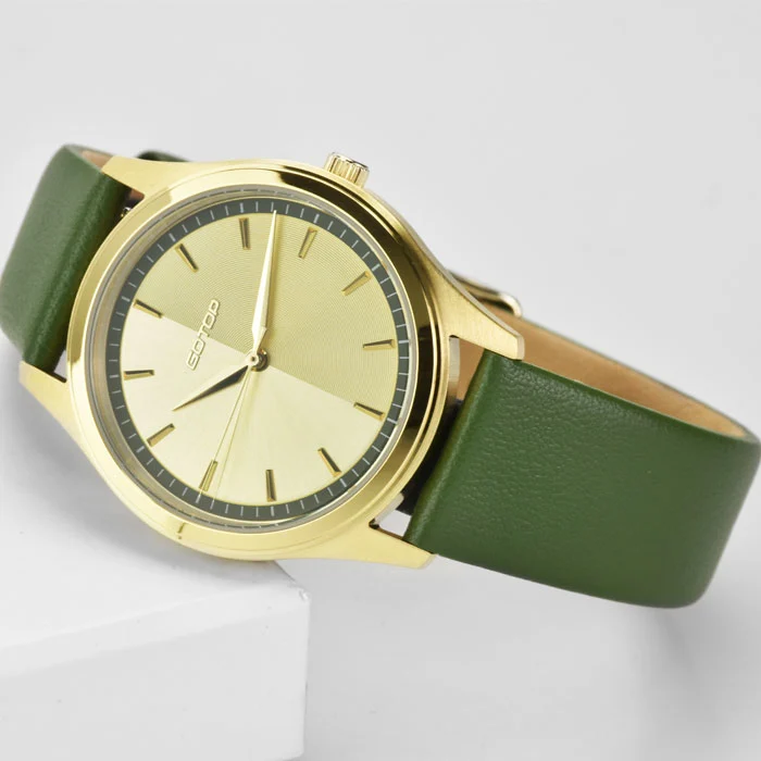 Unique Little Fresh Ladies High Quality Steel Watch with Double Textured Dial and Elegant Strap