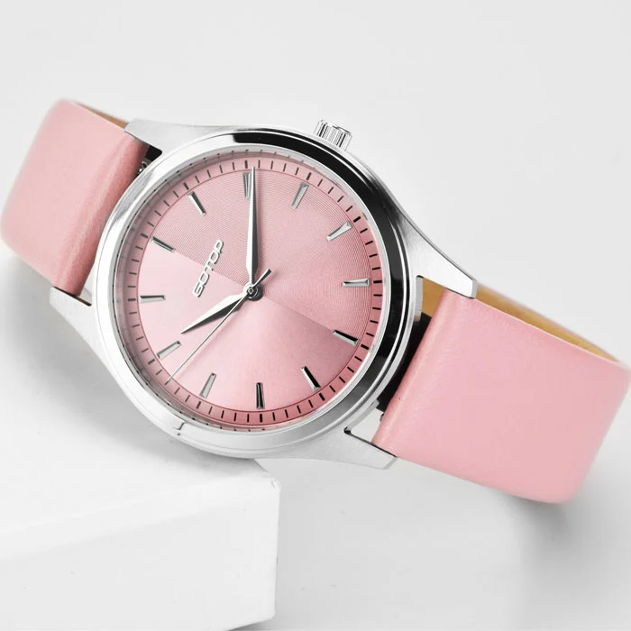 Unique Little Fresh Ladies High Quality Steel Watch with Double Textured Dial and Elegant Strap