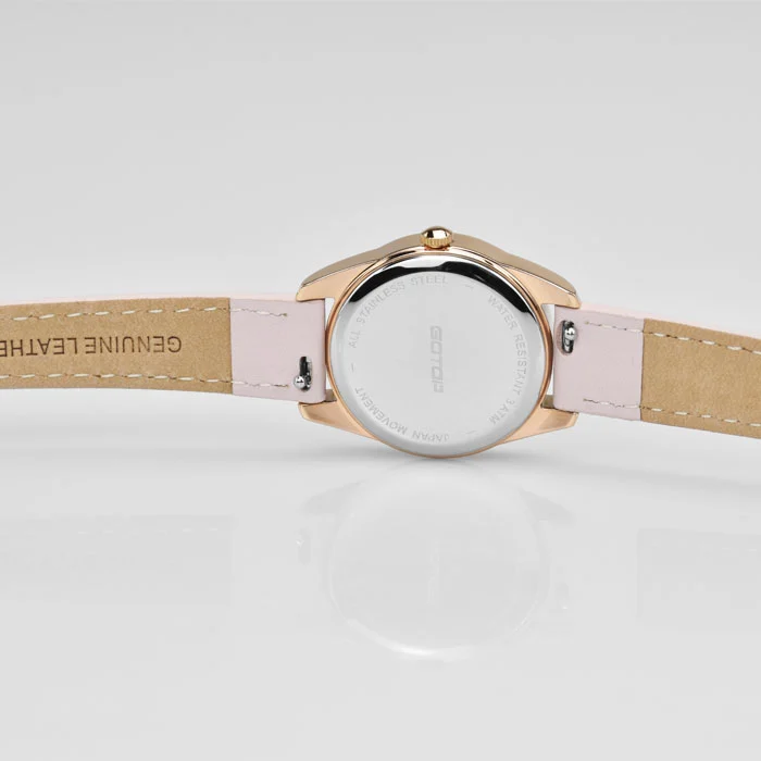 Beautiful Lady 25mm Watches with Double-wrap Leather Strap