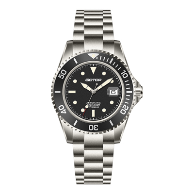 New Titanium Men's Watch Lightweight Durable Ceramic Bezel & Custom Enamel Dial