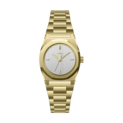 Small Unique Octagonal Steel Women's Watch Elegant Classic Multi-Color Design