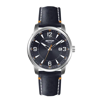 Modern Stainless Steel Men’s Watch 40mm Customizable Design Solar Power Movement