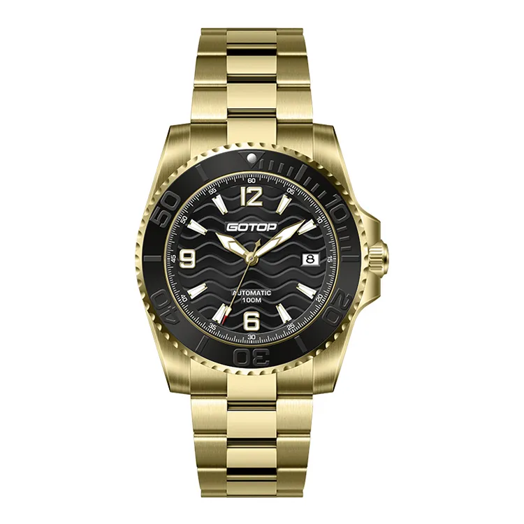 Men’s Mechanical Dive Watch with Luminous Dial Luxury 10ATM Automatic Diver Custom Logo Ceramic Bezel